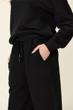 Load image into Gallery viewer, Double Take Full Size Texture Long Sleeve Top and Pants Set