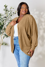 Load image into Gallery viewer, Basic Bae Full Size Ribbed Cocoon Cardigan