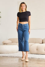Load image into Gallery viewer, RFM Full Size Tummy Control High Waist Raw Hem Jeans
