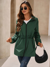 Load image into Gallery viewer, Zip Up Long Sleeve Hooded Jacket