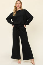 Load image into Gallery viewer, Double Take Full Size Texture Long Sleeve Top and Pants Set