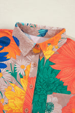 Load image into Gallery viewer, Printed Button Up Long Sleeve Top and Shorts Set