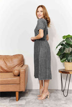 Load image into Gallery viewer, And The Why  Full Size Washed Chambray Midi Dress