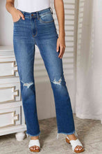 Load image into Gallery viewer, Judy Blue Full Size Distressed Raw Hem Jeans