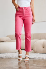 Load image into Gallery viewer, RFM Full Size Tummy Control High Waist Raw Hem Jeans
