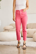 Load image into Gallery viewer, RFM Full Size Tummy Control High Waist Raw Hem Jeans

