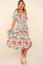 Load image into Gallery viewer, Haptics Full Size Tropical Floral Tiered Dress with Side Pockets

