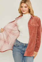 Load image into Gallery viewer, Corduroy Reversible Button Down Jacket
