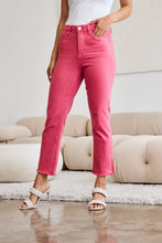 Load image into Gallery viewer, RFM Full Size Tummy Control High Waist Raw Hem Jeans
