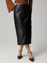 Load image into Gallery viewer, Slit Midi Skirt with Pockets

