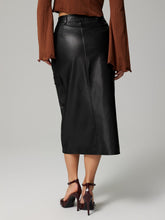 Load image into Gallery viewer, Slit Midi Skirt with Pockets
