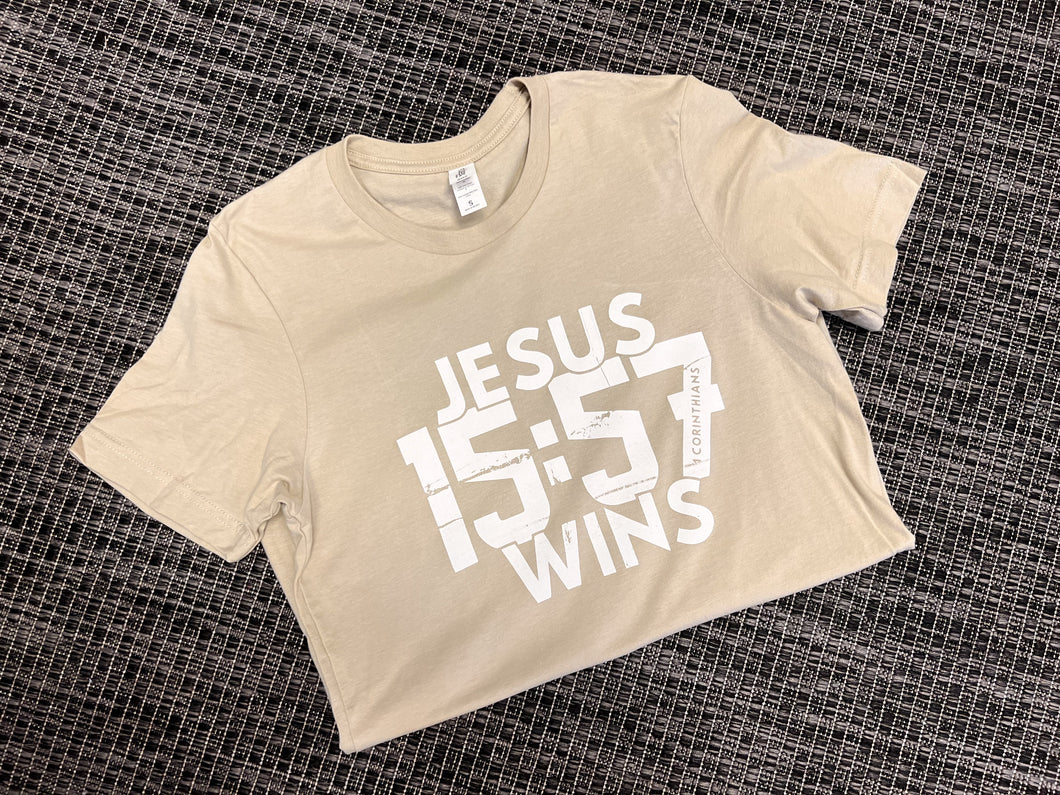 Jesus Wins Short-Sleeve Tee