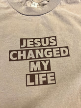 Load image into Gallery viewer, Jesus Changed My Life Short-Sleeve Tee
