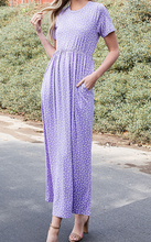 Load image into Gallery viewer, Lavender Floral Butter Maxi Dress

