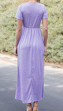 Load image into Gallery viewer, Lavender Floral Butter Maxi Dress
