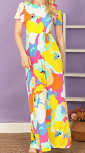 Load image into Gallery viewer, Bright Floral Maxi Dress
