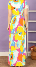 Load image into Gallery viewer, Bright Floral Maxi Dress
