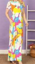 Load image into Gallery viewer, Bright Floral Maxi Dress
