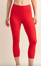 Load image into Gallery viewer, True Red Butter Capri Leggings
