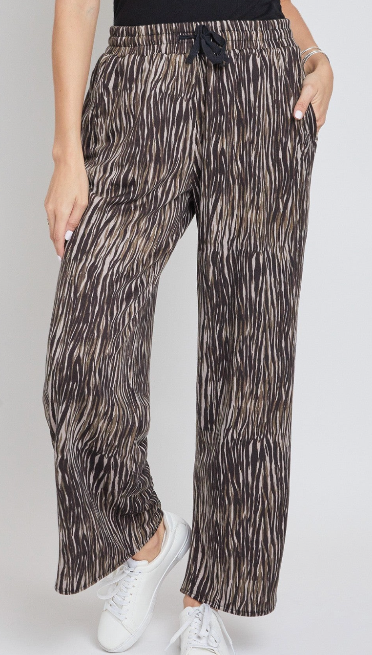 Drawstring Wide Leg Pants