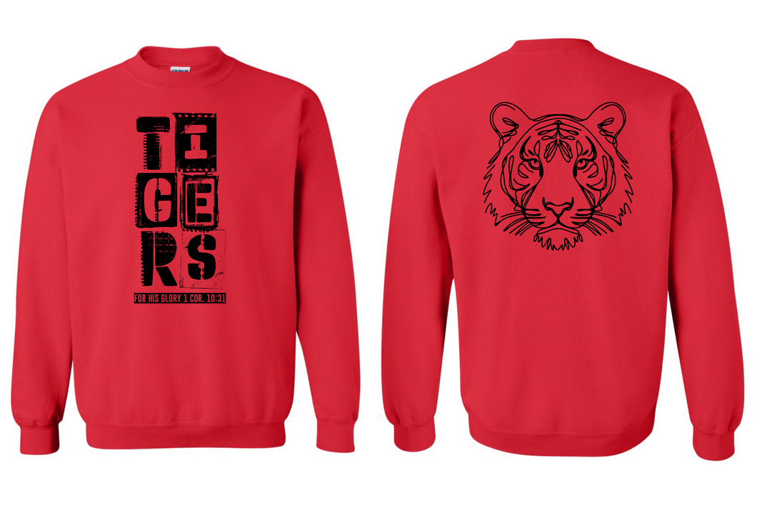*PREORDER* Hometown Pride - Tiger Sketch Sweatshirt