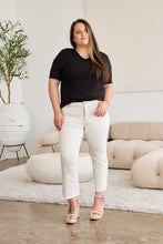 Load image into Gallery viewer, RFM Full Size Tummy Control High Waist Raw Hem Jeans
