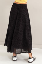 Load image into Gallery viewer, HYFVE Eyelet High-Waist Midi Skirt
