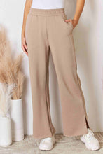 Load image into Gallery viewer, RISEN Wide Waistband Slit Wide Leg Pants
