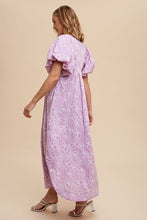 Load image into Gallery viewer, Annie Wear Floral Smock Detail Puff Sleeve Dress
