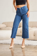 Load image into Gallery viewer, RFM Full Size Tummy Control High Waist Raw Hem Jeans
