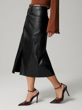 Load image into Gallery viewer, Slit Midi Skirt with Pockets
