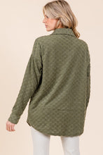 Load image into Gallery viewer, BOMBOM Checkered Button Down Dropped Shoulder Shacket
