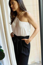 Load image into Gallery viewer, Dress Day Marvelous in Manhattan One-Shoulder Jumpsuit in White/Black
