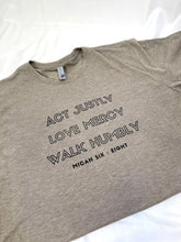 Load image into Gallery viewer, Micah 6:8 Short-Sleeve Tee

