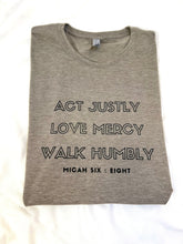 Load image into Gallery viewer, Micah 6:8 Short-Sleeve Tee
