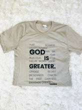 Load image into Gallery viewer, God is Greater Short-Sleeve Tee

